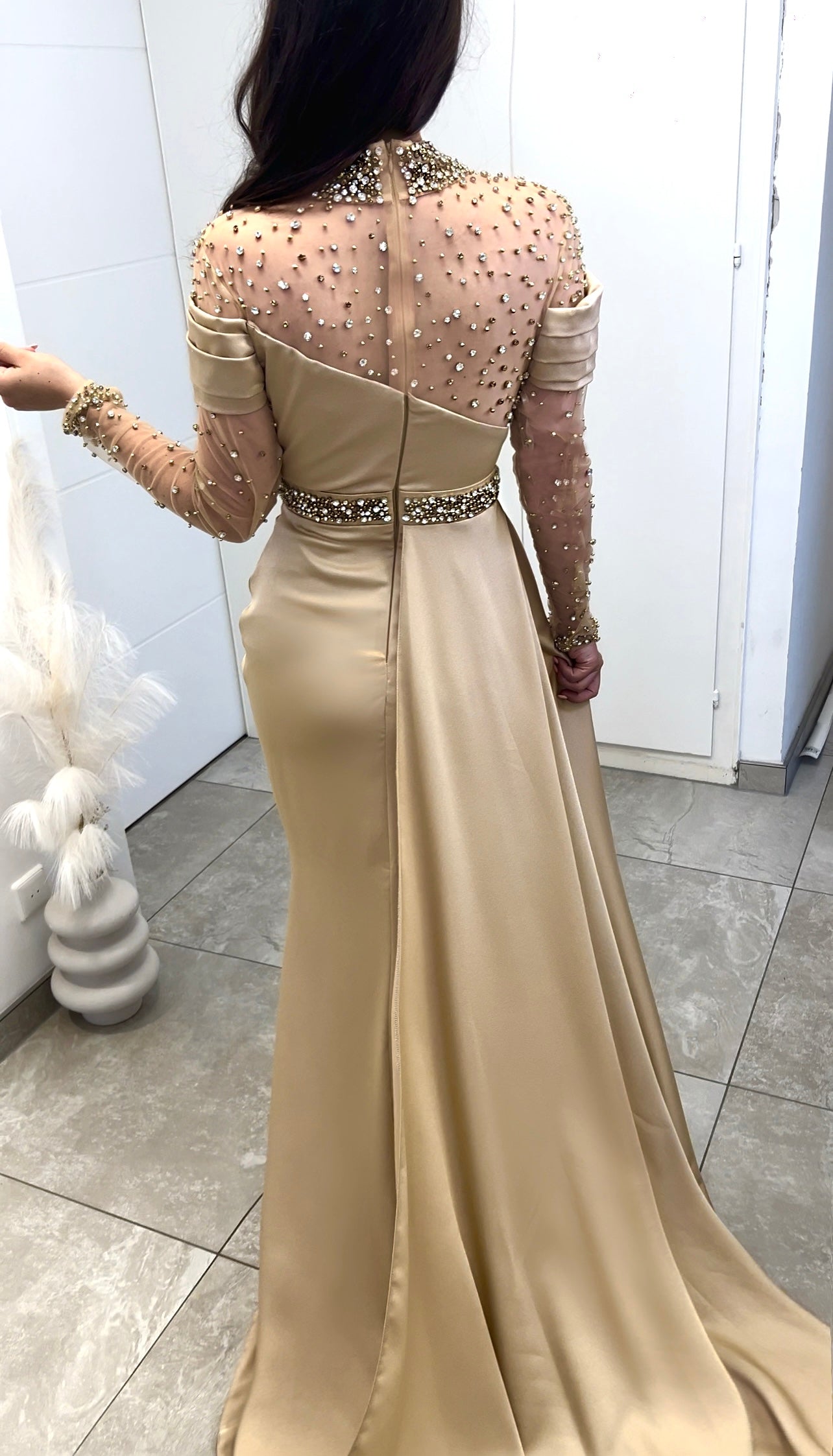 Aylin Dress Beige